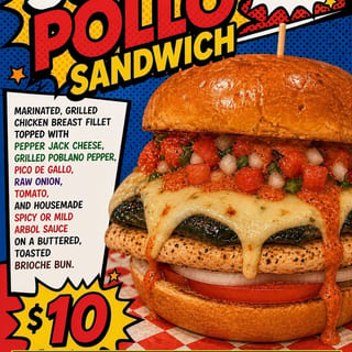 Suly's pollo sandwich