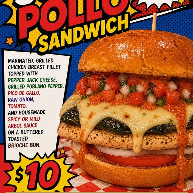 Suly's pollo sandwich.